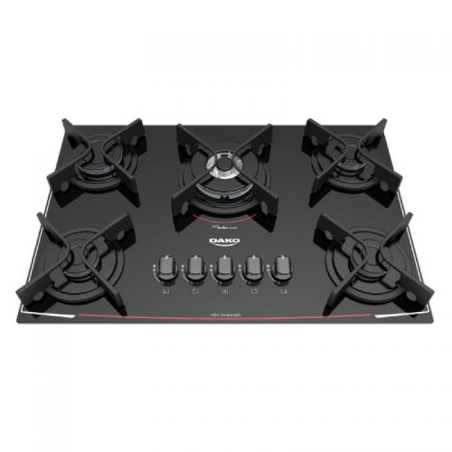 COOKTOP SUPREME - PRETO - 5 BOCAS - ACENDIMENTO SUPER AUTOMÁTICO