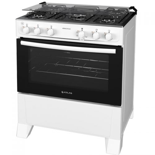MÔNACO PLUS - BRANCO - 5 BOCAS - MESA INOX -  86,50 L
